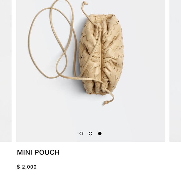 BOTTEGA VENETA MINI POUCH NWOT - Picture 2 of 16